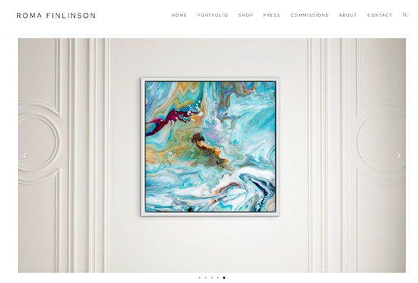 Roma Finlinson London Artist website